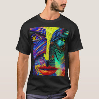Fantasy abstrakt Portrait T-Shirt