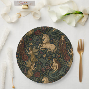 Fantasy Akademie Weiblich Pappteller