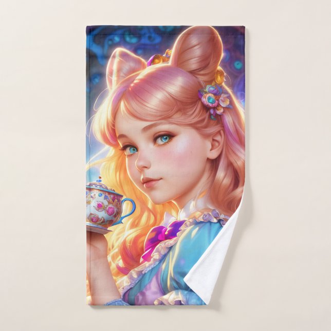 Fantasy-Alice im Wunderland Badhandtuch Set (Handtuch)