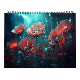 Fantasy Alien Blume Kalender