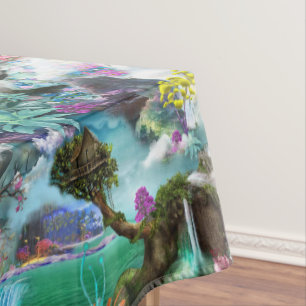 Fantasy Andere Welten in den Wolken Tischdecke