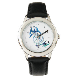 Fantasy Animal Blue Dragons Armbanduhr