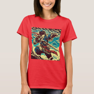 Fantasy Anime Hero 1 - Japanischer Holzschnitt T-Shirt
