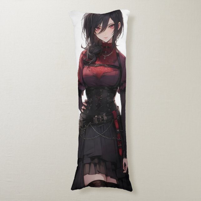 Fantasy Anime Hübsch Girl Seitenschläferkissen (Vorderseite Vertikal)