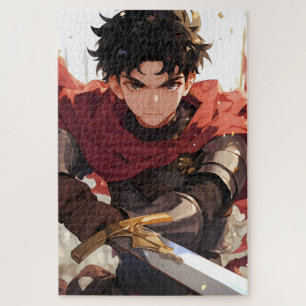 Fantasy-Anime-Jungen-Ritter