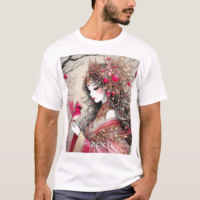 Fantasy Anime Manga Girl Mizuki Tshirt Custom (Vorderseite)