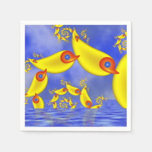 Fantasy Animes for Children Fraktal Art Serviette