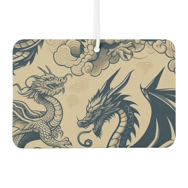 Fantasy Antike Drachen Autolufterfrischer (Vorderseite)