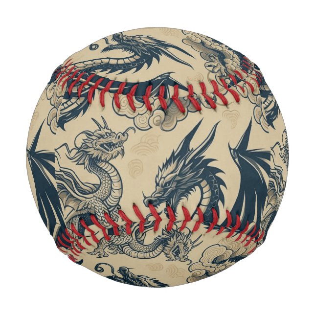 Fantasy Antike Drachen Baseball (Vorderseite)