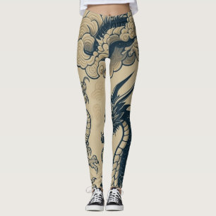 Fantasy Antike Drachen Leggings