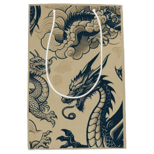 Fantasy Antike Drachen Mittlere Geschenktüte