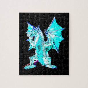 Fantasy Aqua Blue Dragon