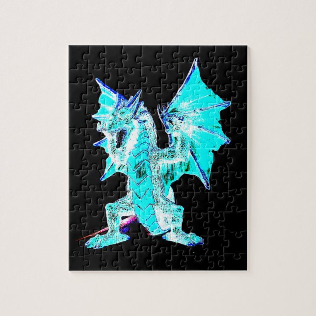 Fantasy Aqua Blue Dragon (Vertikal)