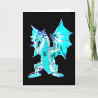 Fantasy Aqua Blue Dragon Gruß