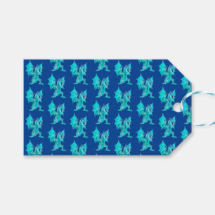 Fantasy Aqua Drache – Mythischer Himmel- und Wasse Geschenkanhänger