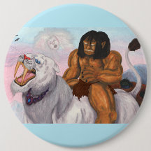 Fantasy Aquarell Illustration Bestie ride Tiger