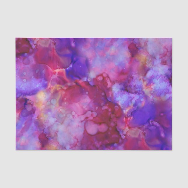 Fantasy Aquarellen, warme Farben: Seidenpapier (Vorderseite)