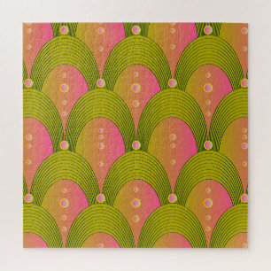 Fantasy Arcs Beads Pink Green