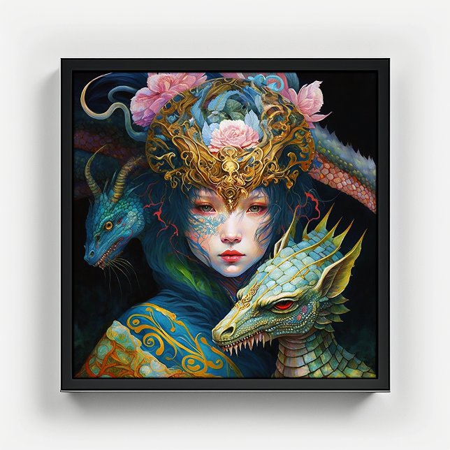Fantasy Art Dragon Goddess Queen Poster (Von Creator hochgeladen)