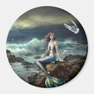 Fantasy Art Fairy Tale Mermaid Magnet