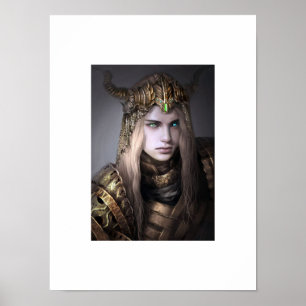 Fantasy Art, Female Warrior Poster
