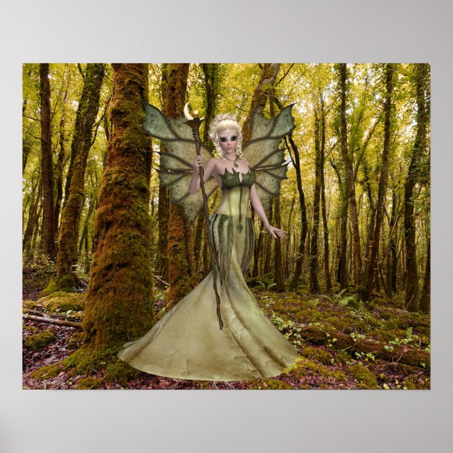 Fantasy Art Princess Forest Poster (Vorne)