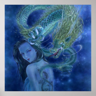 Fantasy Art Print - Dragon Lore Poster