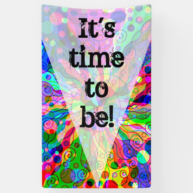 Fantasy Art skizzieren - Abstrakt Neon Shift 1 Banner (Vertikal)