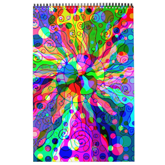 Fantasy Art skizzieren - Abstrakt Neon Shift 1 Kalender (Titelbild)