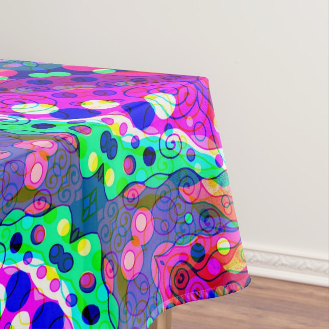 Fantasy Art skizzieren - Abstrakt Neon Shift 1 Tischdecke (Beispiel)