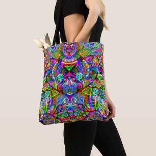 Fantasy Art skizzieren - Abstrakt Neon Shift 3 Tasche