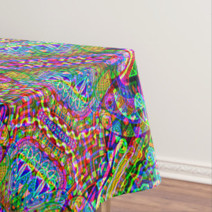 Fantasy Art skizzieren - Abstrakt Neon Shift 3 Tischdecke
