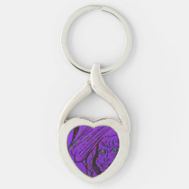 Fantasy Art Twisted Heart Keychain Schlüsselanhänger