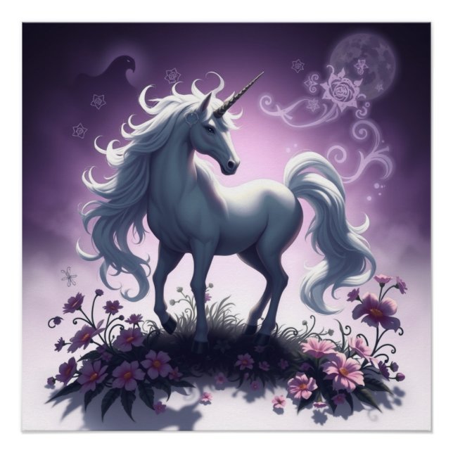 Fantasy Art Unicorn Poster (Vorderseite)