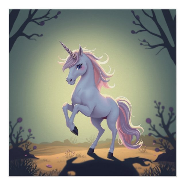 Fantasy Art Unicorn Poster (Vorderseite)