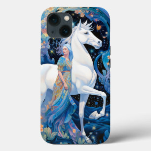 Fantasy Art von Lady and White Horse Case-Mate iPhone Hülle