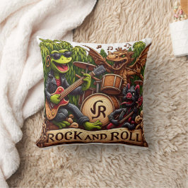 Fantasy Band Darstellend Rock Music in Forest Kissen