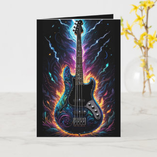 Fantasy Bassed Electric Bass Gitarre Blank Karte