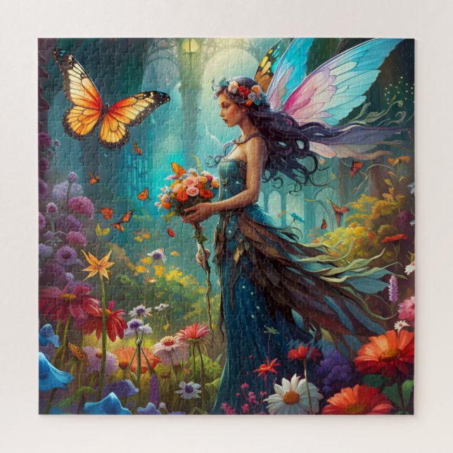 Fantasy Beautiful Butterfly Faiblume Garten (Vertikal)