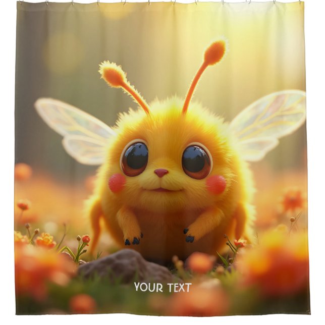 Fantasy Bee Bug Sun Duschvorhang (Vorderseite)