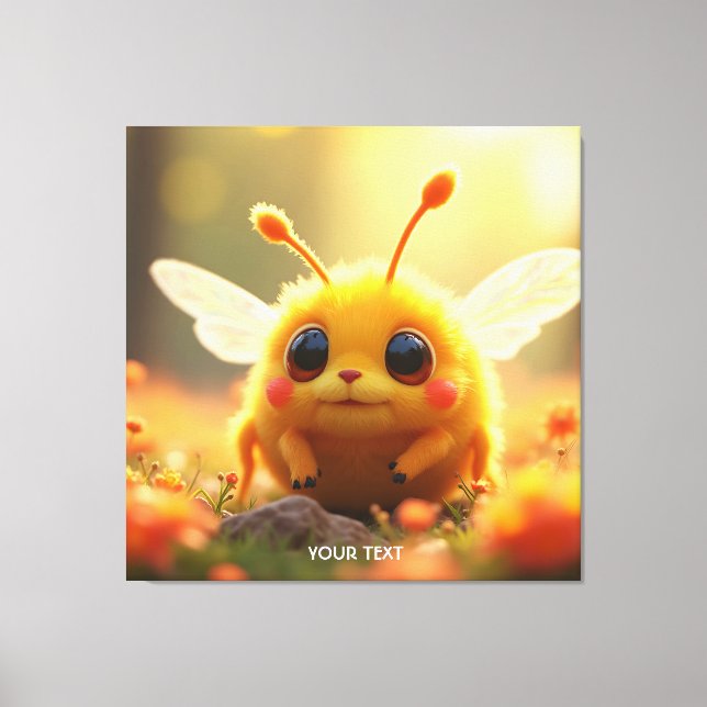 Fantasy Bee Bug Sun Leinwanddruck (Vorderseite)