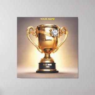 Fantasy Best Mama Ever Trophy Leinwanddruck