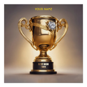 Fantasy Best Mama Ever Trophy Poster