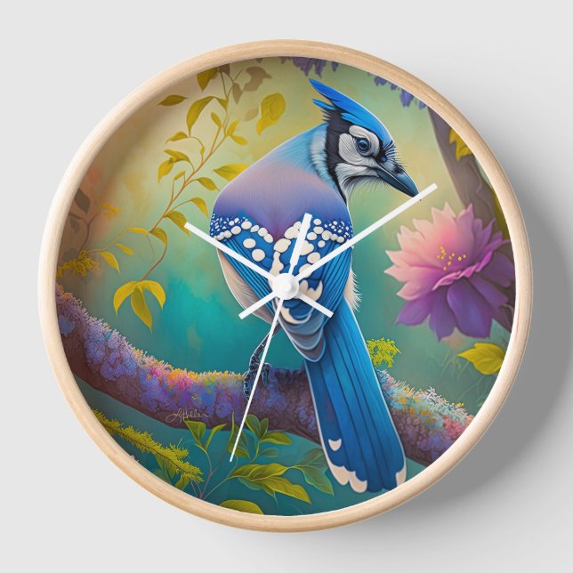 Fantasy Birds Blue Jay Uhr (Vorderseite)