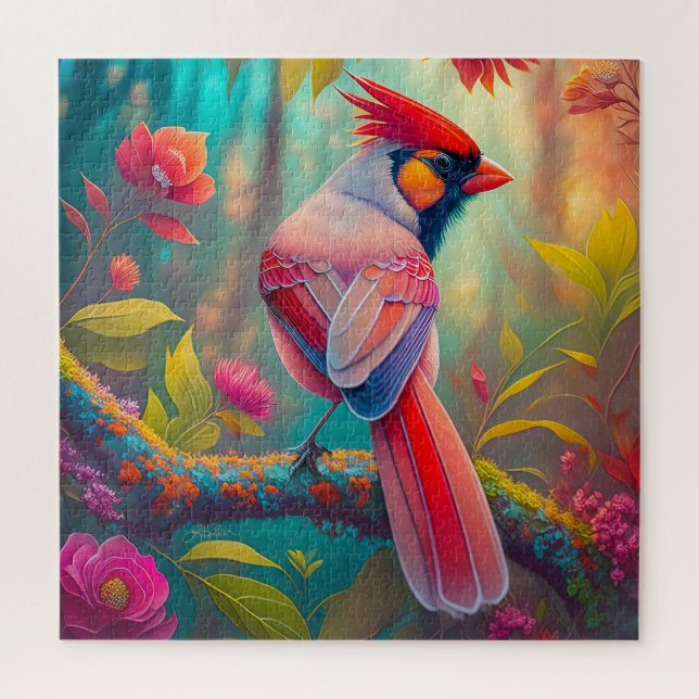 Fantasy Birds Männlicher Kardinal (Vertikal)