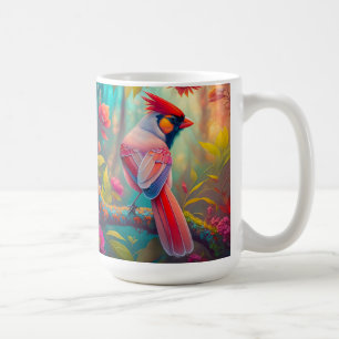 Fantasy Birds Männlicher Kardinal Kaffeetasse