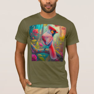 Fantasy Birds Männlicher Kardinal T-Shirt