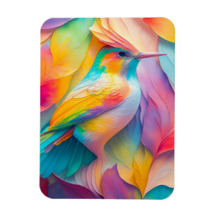 Fantasy Birds Silk Bird Magnet