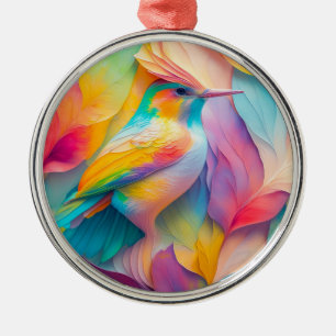 Fantasy Birds Silk Bird Ornament Aus Metall