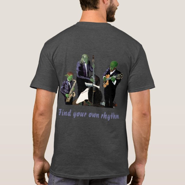 Fantasy Blues Musicians Music Shirt (Rückseite)